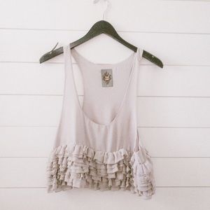 Mk2k ruffle crop top